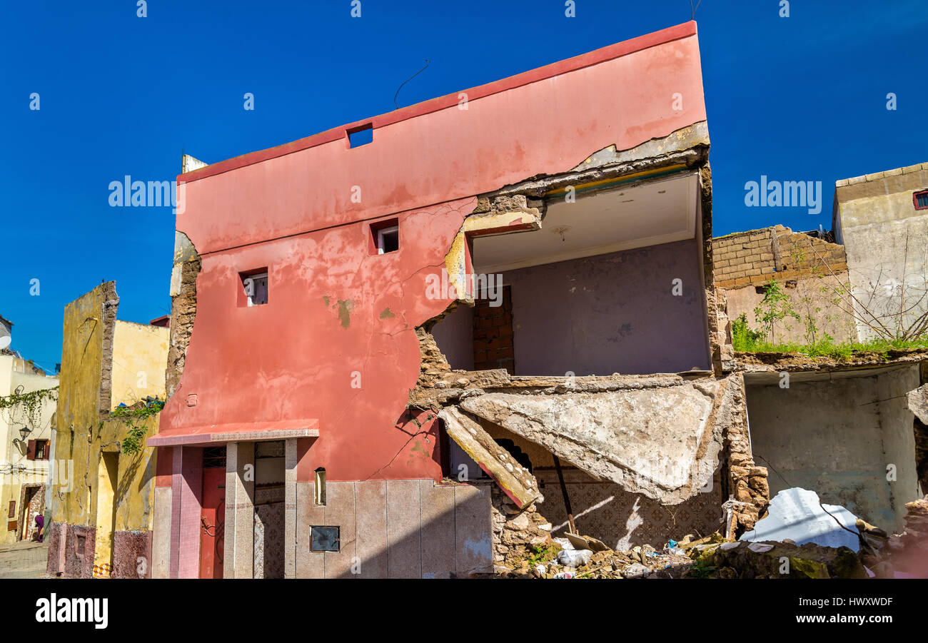 Häuser in der Stadt Azemmour, Marokko Stockfoto