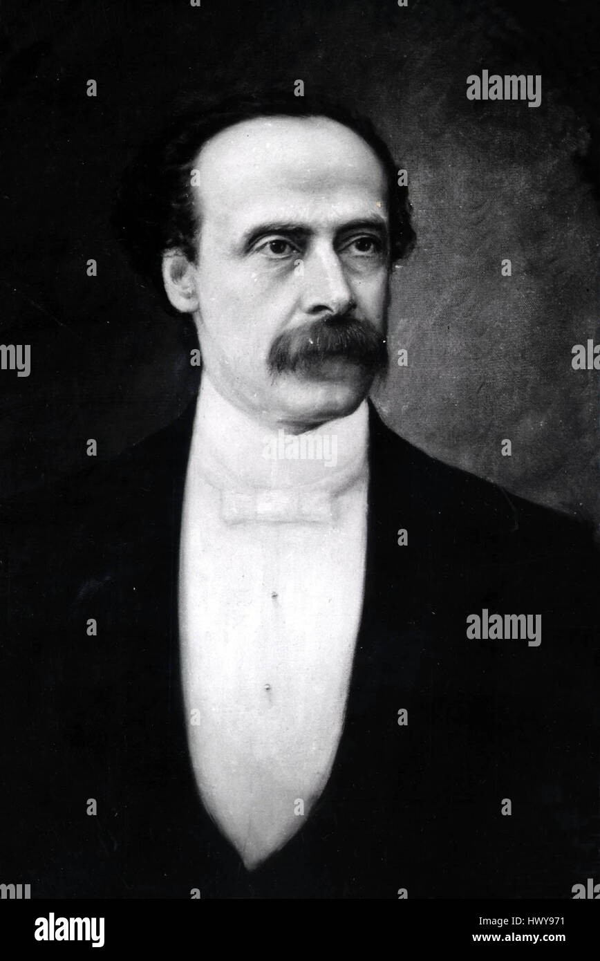 José Manuel Balmaceda war ein chilenischer Präsident, der für seine Führung im späten 19. Jahrhundert bekannt war. Sein von politischen Reformen und wirtschaftlichen Herausforderungen geprägtes Präsidium endete 1891 tragischerweise mit seinem Selbstmord nach einem Bürgerkrieg. Stockfoto