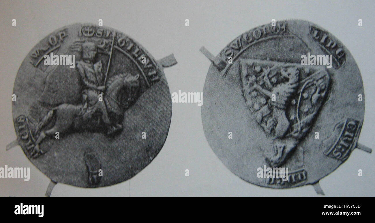 Birgerjarlsigill ist das Siegel von Birger Jarl, einem schwedischen Staatsmann aus dem 13. Jahrhundert und Gründer Stockholms. Das Siegel repräsentiert seine Autorität und Rolle bei der Gründung der schwedischen Hauptstadt. Dieses historische Artefakt gibt Einblick in die mittelalterliche schwedische Politik und das Regierungssystem während Birger Jarls Zeit und symbolisiert seine Macht und seinen Einfluss auf die Bildung der schwedischen politischen Landschaft. Stockfoto