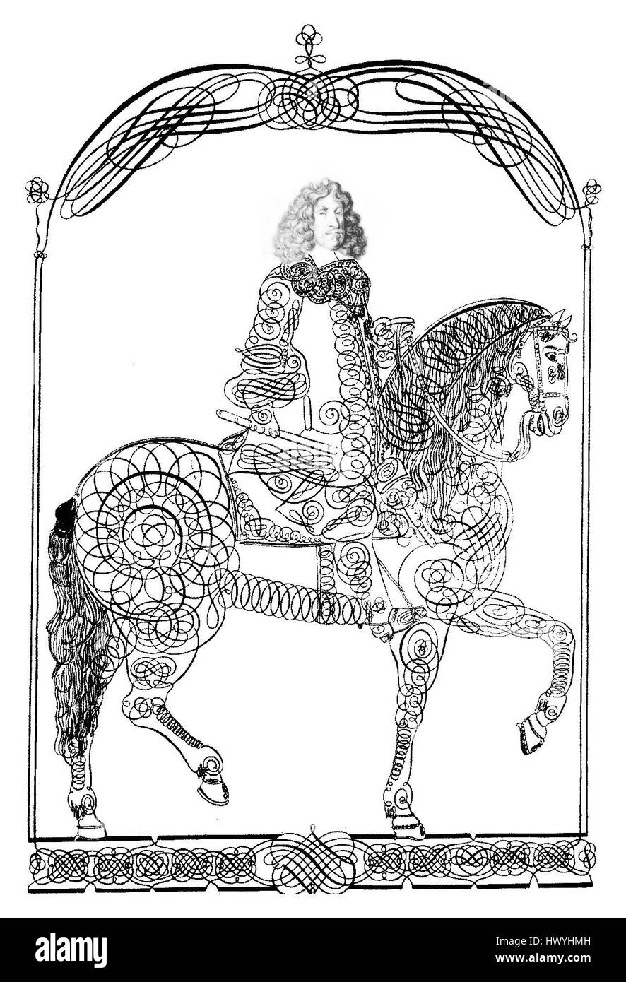 Andreas Reinhard Frederik III. War eine prominente Persönlichkeit der europäischen Geschichte, bekannt für seine Beiträge zu Kultur und Politik. Sein Vermächtnis spiegelt sich in historischen Aufzeichnungen und Kunstwerken dieser Zeit wider, die seine Führung und seinen Einfluss in europäischen Angelegenheiten darstellen. Stockfoto