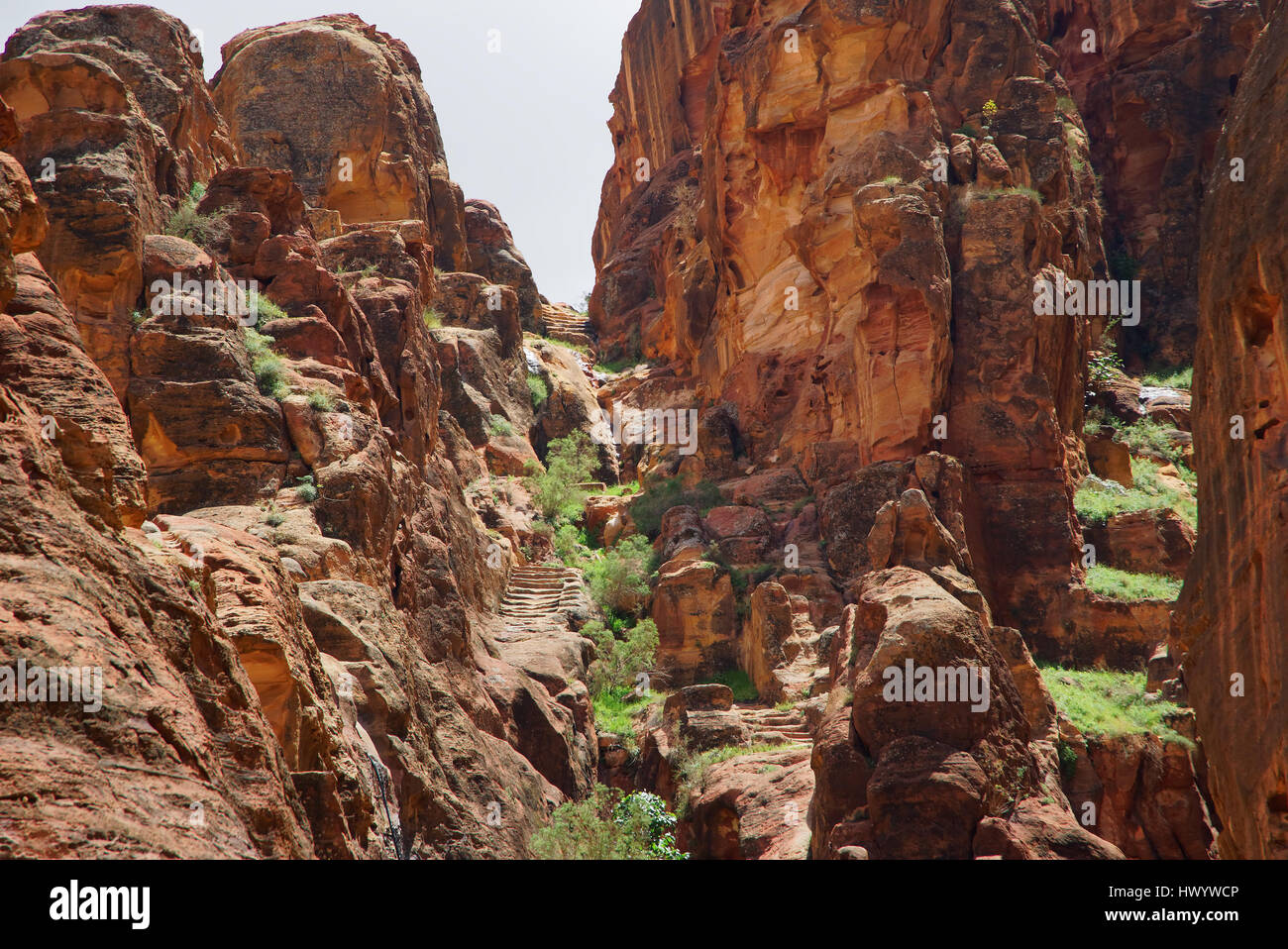 Petra Jordan Landschaften Stockfoto