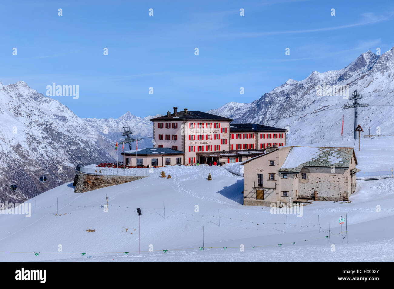 Riffelberg, Matterhorn, Zermatt, Gornergrat, Wallis, Schweiz, Europa Stockfoto