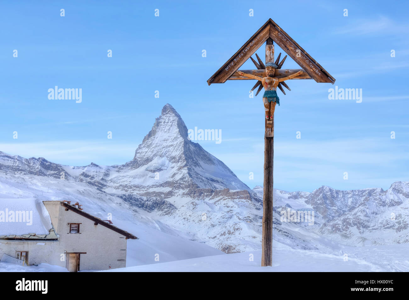 Riffelberg, Matterhorn, Zermatt, Gornergrat, Wallis, Schweiz, Europa Stockfoto