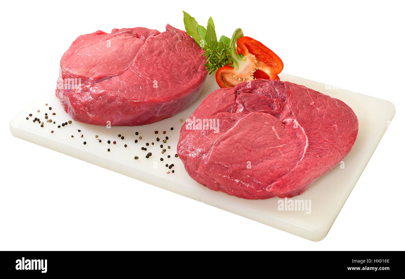 Frisches rohes Rindfleisch Stockfoto