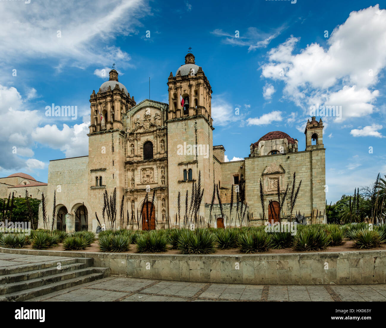 Kirche von Santo Domingo de Guzman - Oaxaca, Mexiko Stockfoto