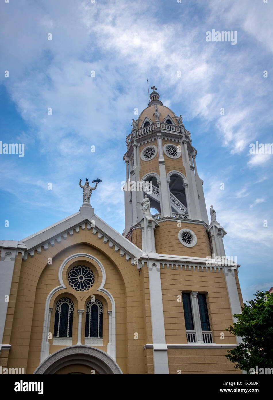 Kirche San Francisco de Asis in Casco Viejo - Panama-Stadt, Panama Stockfoto