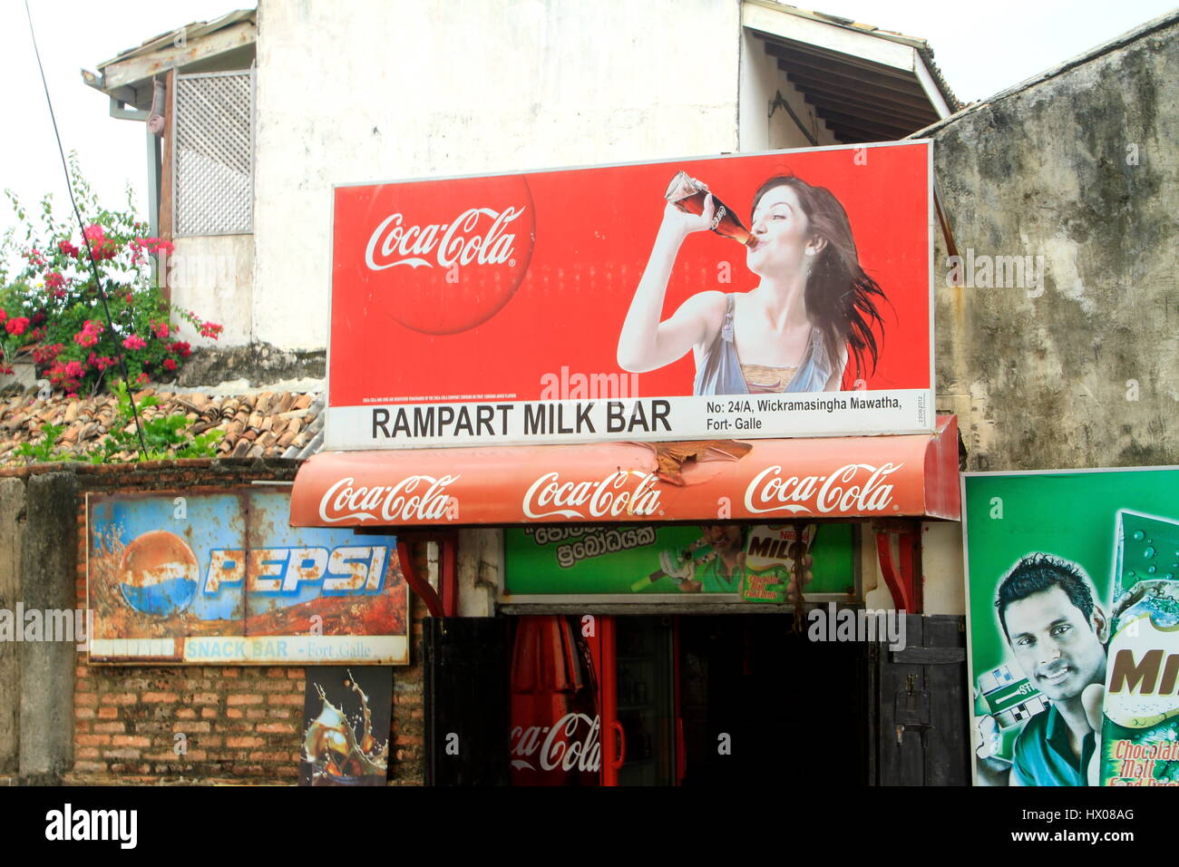 Rampart Milchbar, Galle Stockfoto