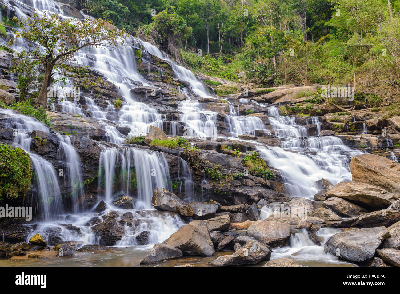 Mae Ya Wasserfall, Chiang Mai, Thailand Stockfoto