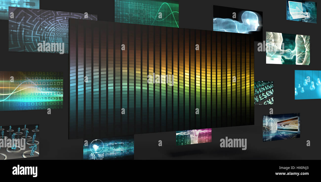 Futuristische Hintergrund Vertriebs- und Marketing-abstraktes Stockfoto