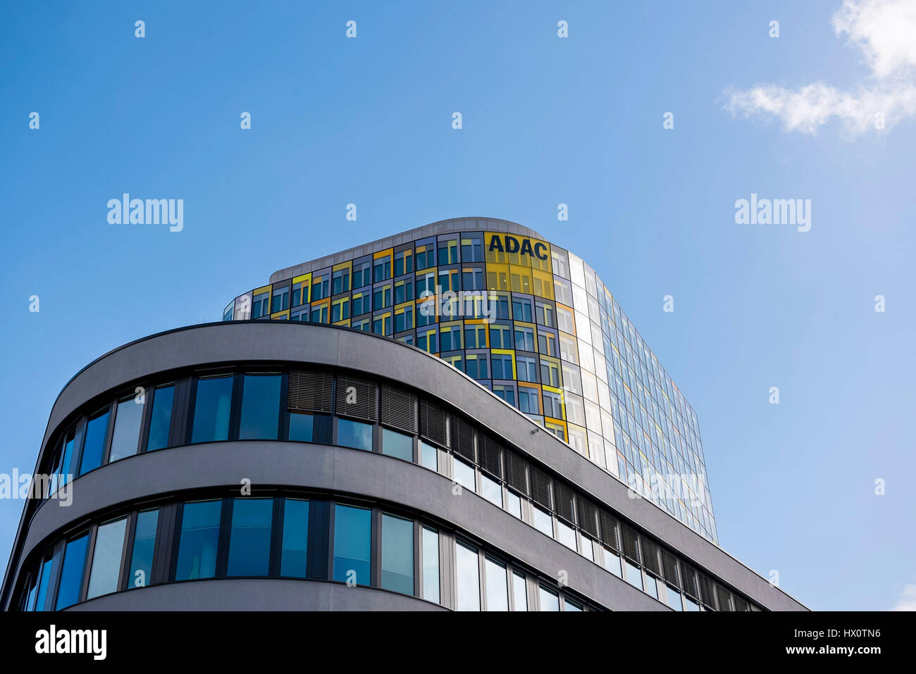 Deutscher Automobil-Club ADAC zentrale Gebäude in München, Deutschland Stockfoto