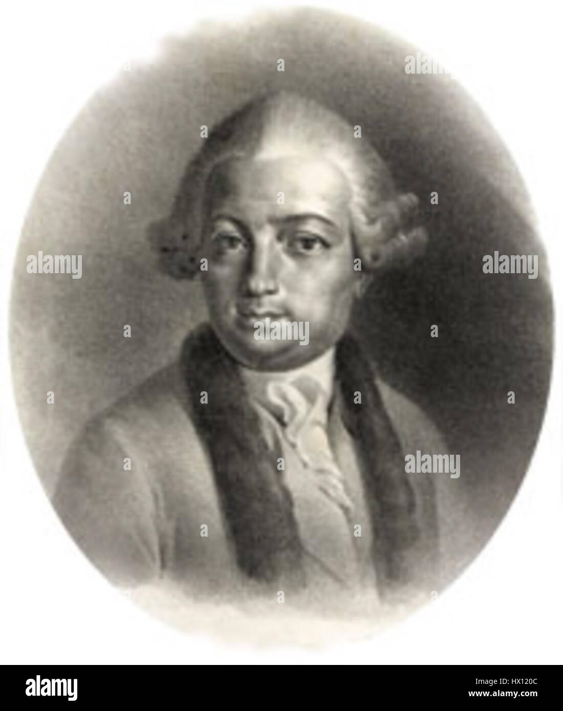 Claude Bourgelat war ein französischer Tierarzt und Gründer der ersten Veterinärschule in Lyon. Seine Beiträge zur Tierwissenschaft und Tierarztausbildung hatten einen nachhaltigen Einfluss auf den Bereich der Veterinärmedizin. Stockfoto