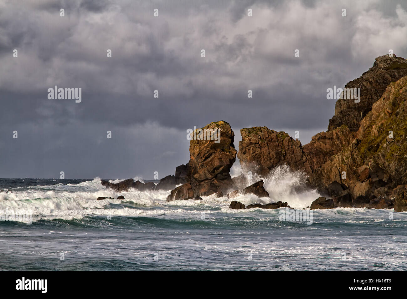 Küstenerosion Stockfoto