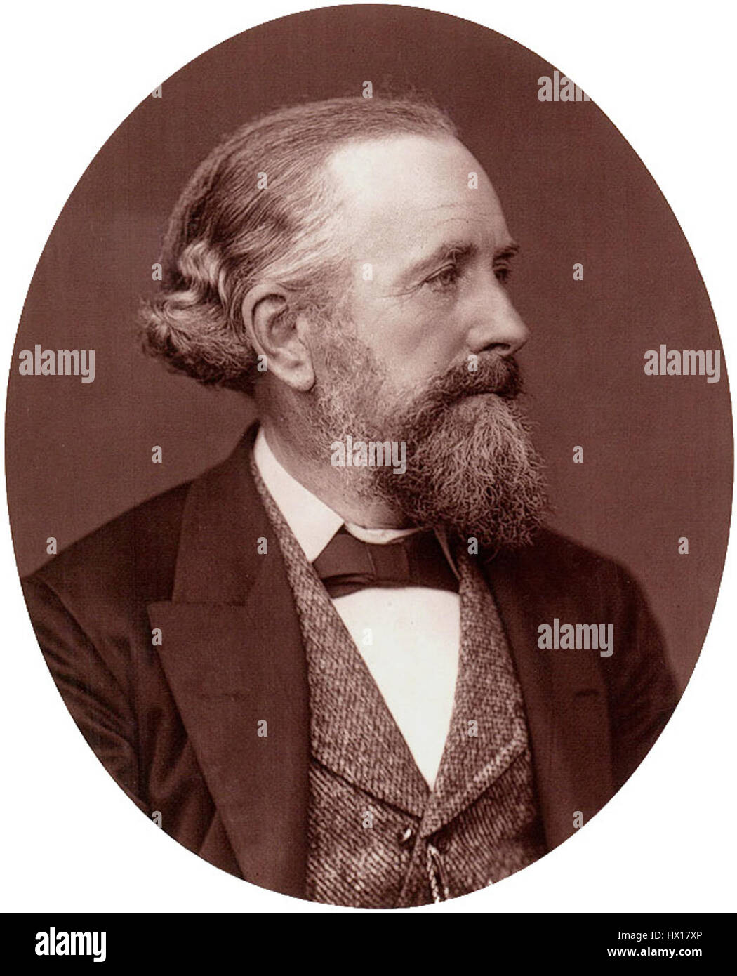 Edward Frankland war ein Pionier englischer Chemiker, der für seine Arbeit in der metallorganischen Chemie bekannt war. Seine Entdeckungen trugen maßgeblich zum Verständnis der chemischen Bindung und zur Entwicklung der modernen Chemie bei. Stockfoto