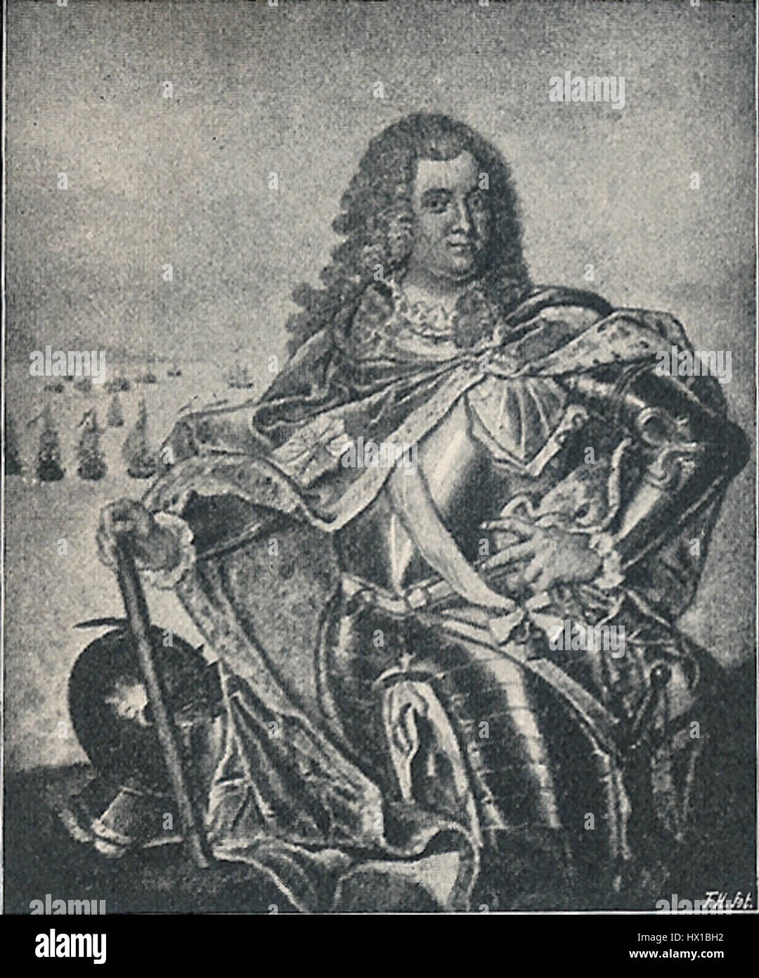 Christian Carl Gabel 1679 1748 Stockfoto