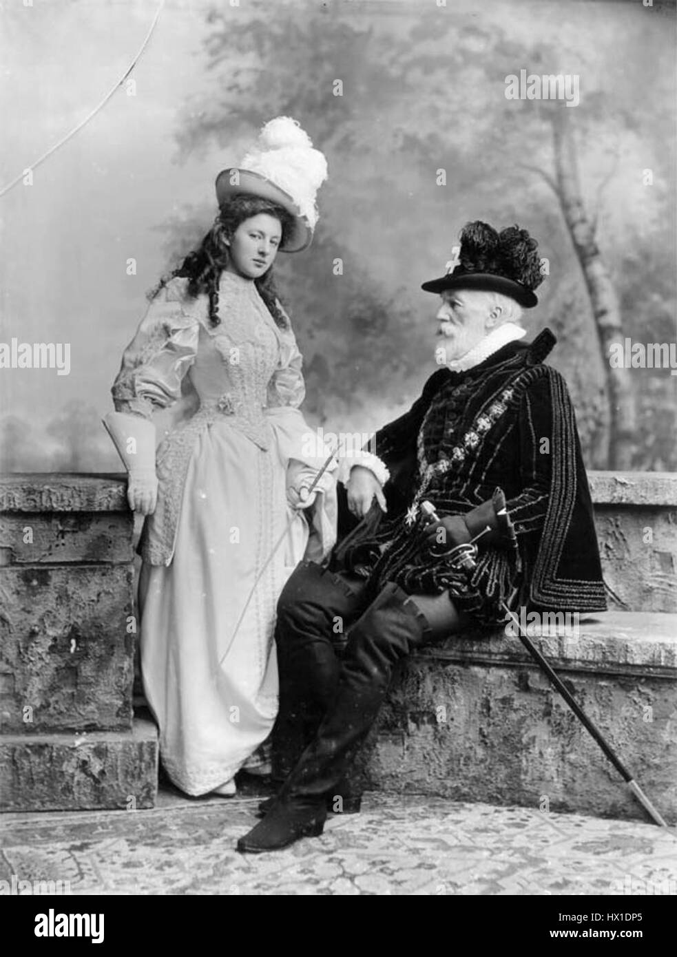 George Hay, 8. Marquess Tweeddale und Tochter der Herzogin von Wellington Stockfoto