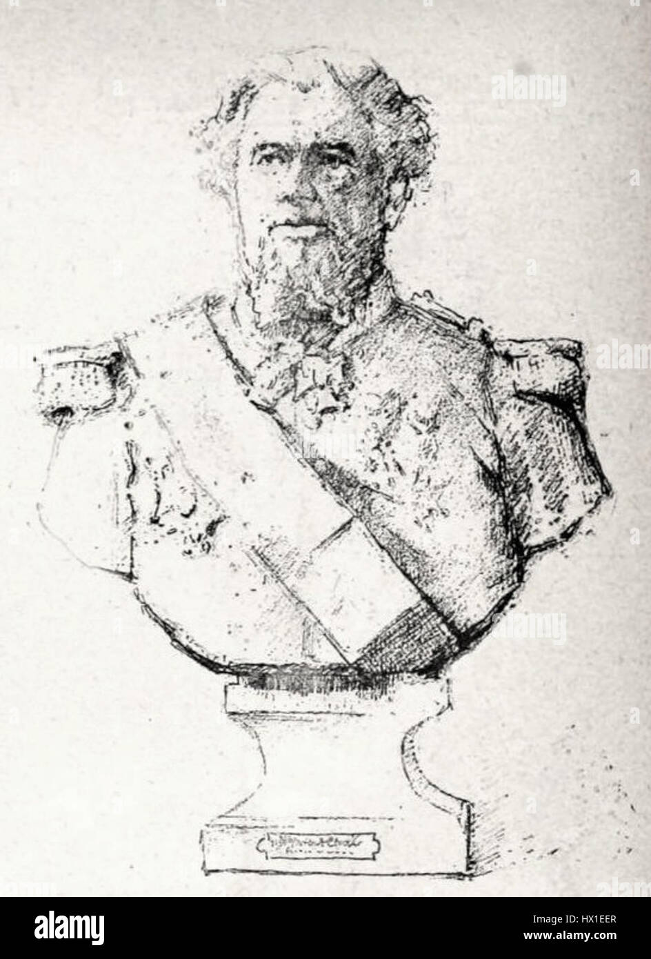 Georges Charles Cloué war ein französischer Künstler, der für seine Beiträge zur französischen Malerei des 19. Jahrhunderts bekannt war. Seine Werke, die oft von Porträts und historischen Themen geprägt sind, spiegeln den Stil der französischen akademischen Tradition wider. Stockfoto