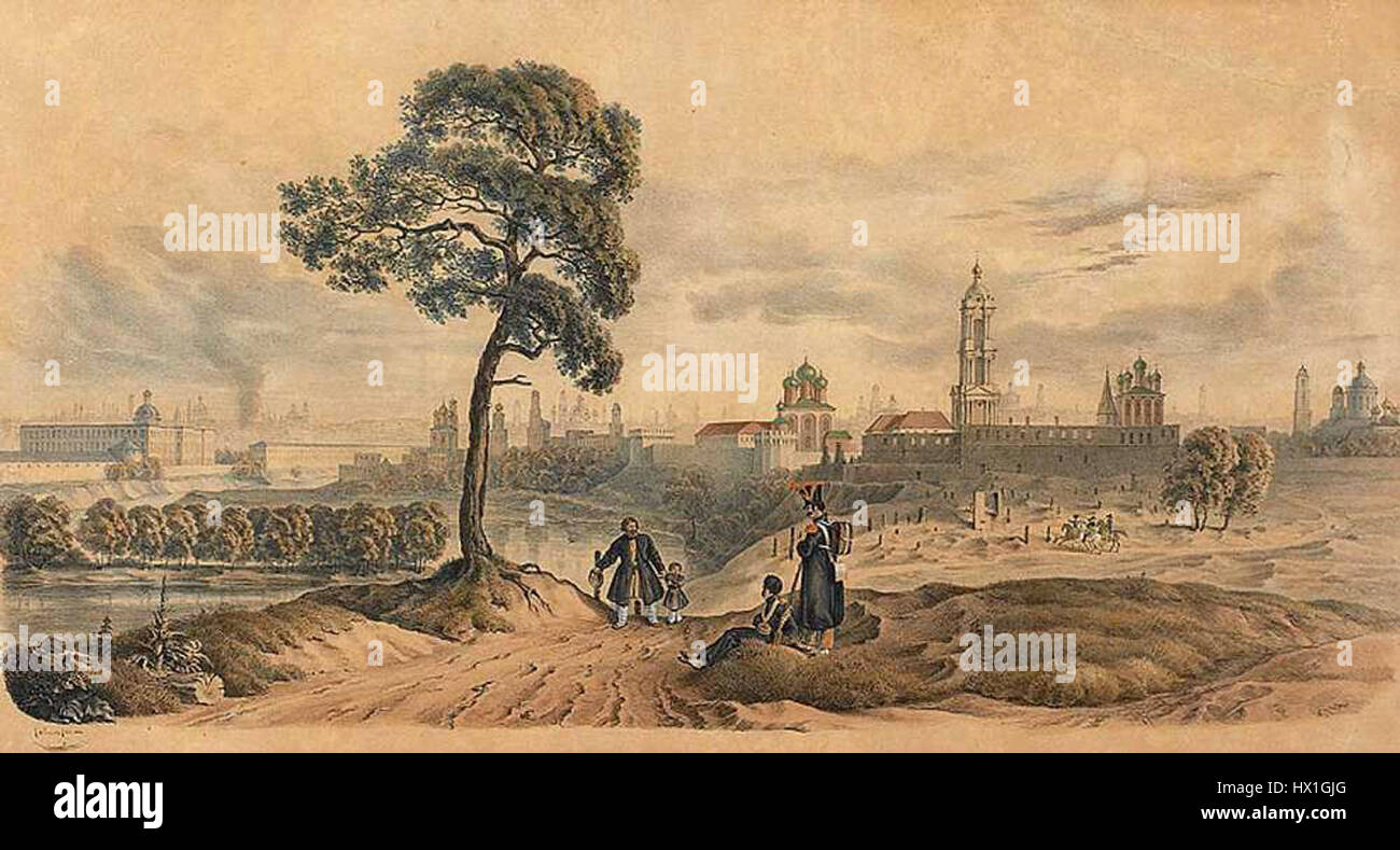 Faber du Faur Moskau 1812 ist ein historisches Gemälde des deutschen Künstlers Faber du Faur, das die dramatischen Ereignisse rund um die französische Invasion in Russland im Jahr 1812 darstellt. Das Werk fängt die Schlacht und die Wirren des russischen Feldzugs mit komplizierten Details von Soldaten und Landschaften ein. Stockfoto