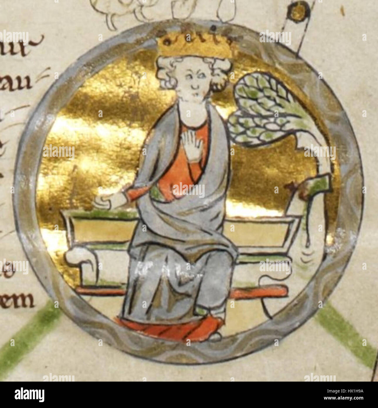 Ms Royal 14 B V ist ein Manuskript, das Edmund I., dem angelsächsischen König von England zugeschrieben wird. Das Manuskript enthält wichtige historische und rechtliche Texte, die die Regierungsführung und Rechtstraditionen des frühmittelalterlichen Englands während der Regierungszeit von König Edmund widerspiegeln. Stockfoto