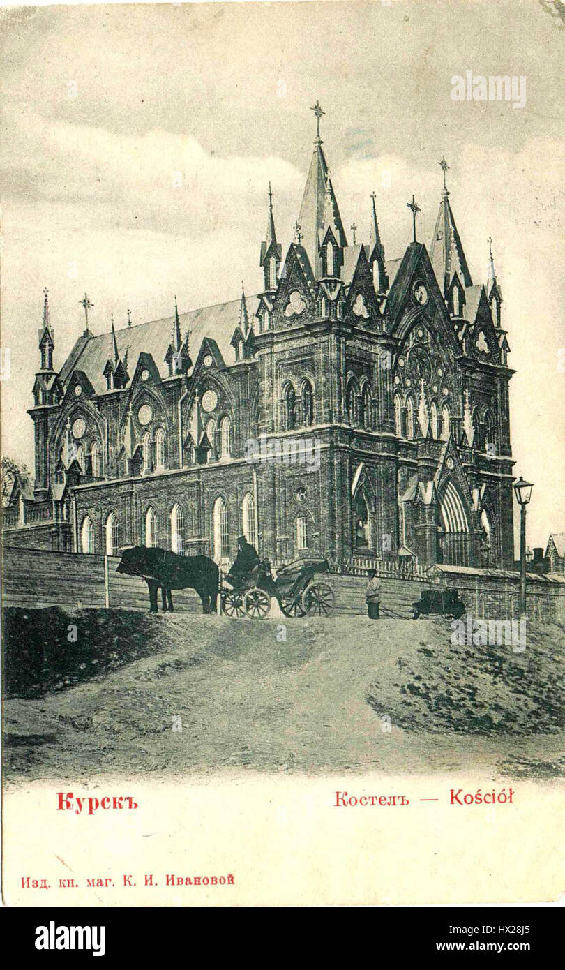 Kursk katholische Kirche am Anfang des XX. Jahrhunderts Stockfoto