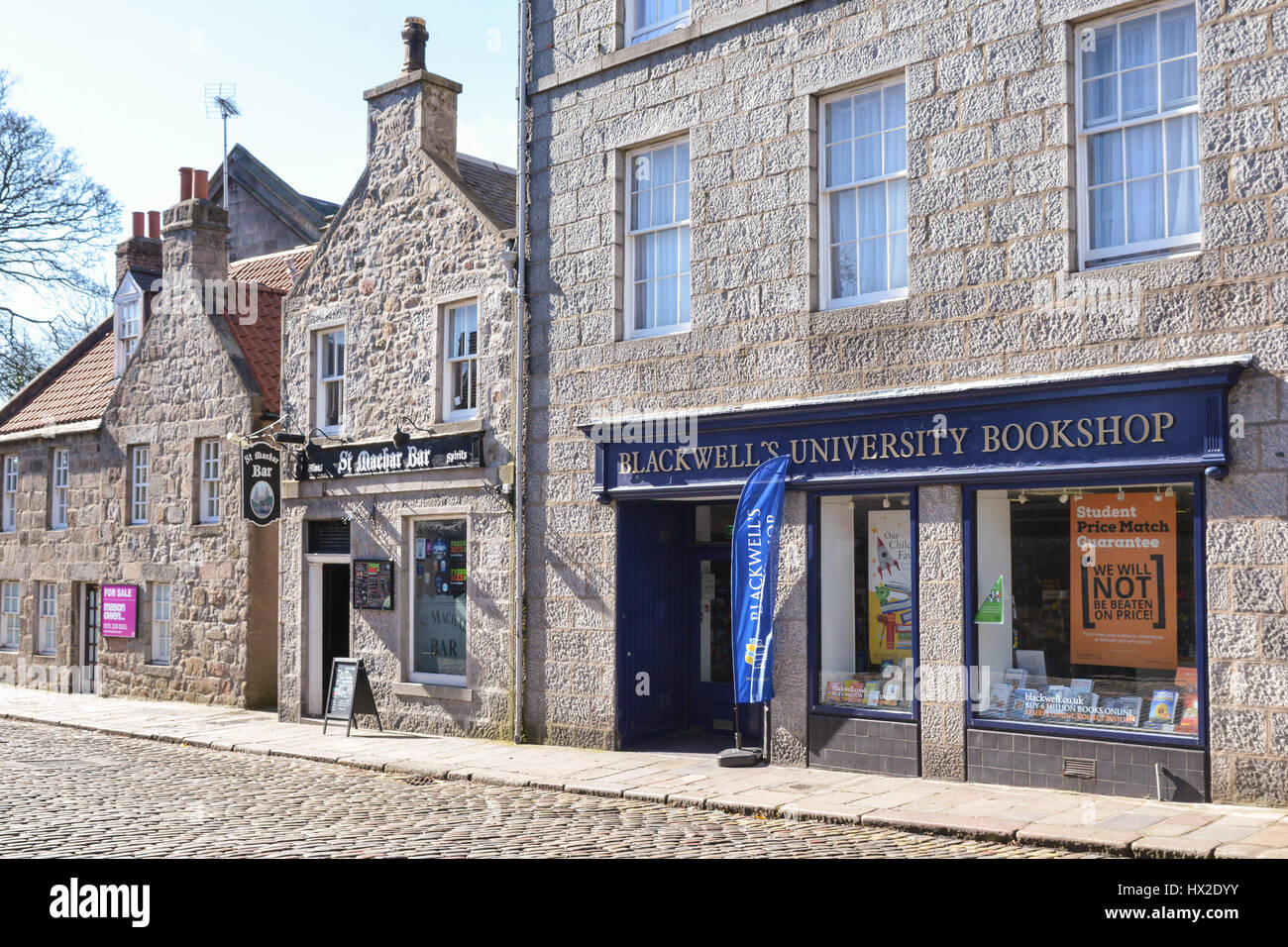Blackwell Universität Buchhandlung auf der alte Aberdeen Aberdeen Universität Campus, Aberdeen, Schottland, UK Stockfoto