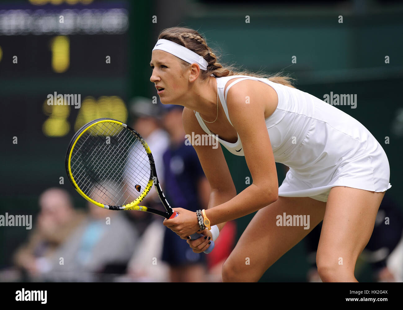 VICTORIA AZARENKA BELARUS BELARUS WIMBLEDON LAWN TENNIS CLUB WIMBLEDON ENGLAND 24. Juni 2011 Stockfoto