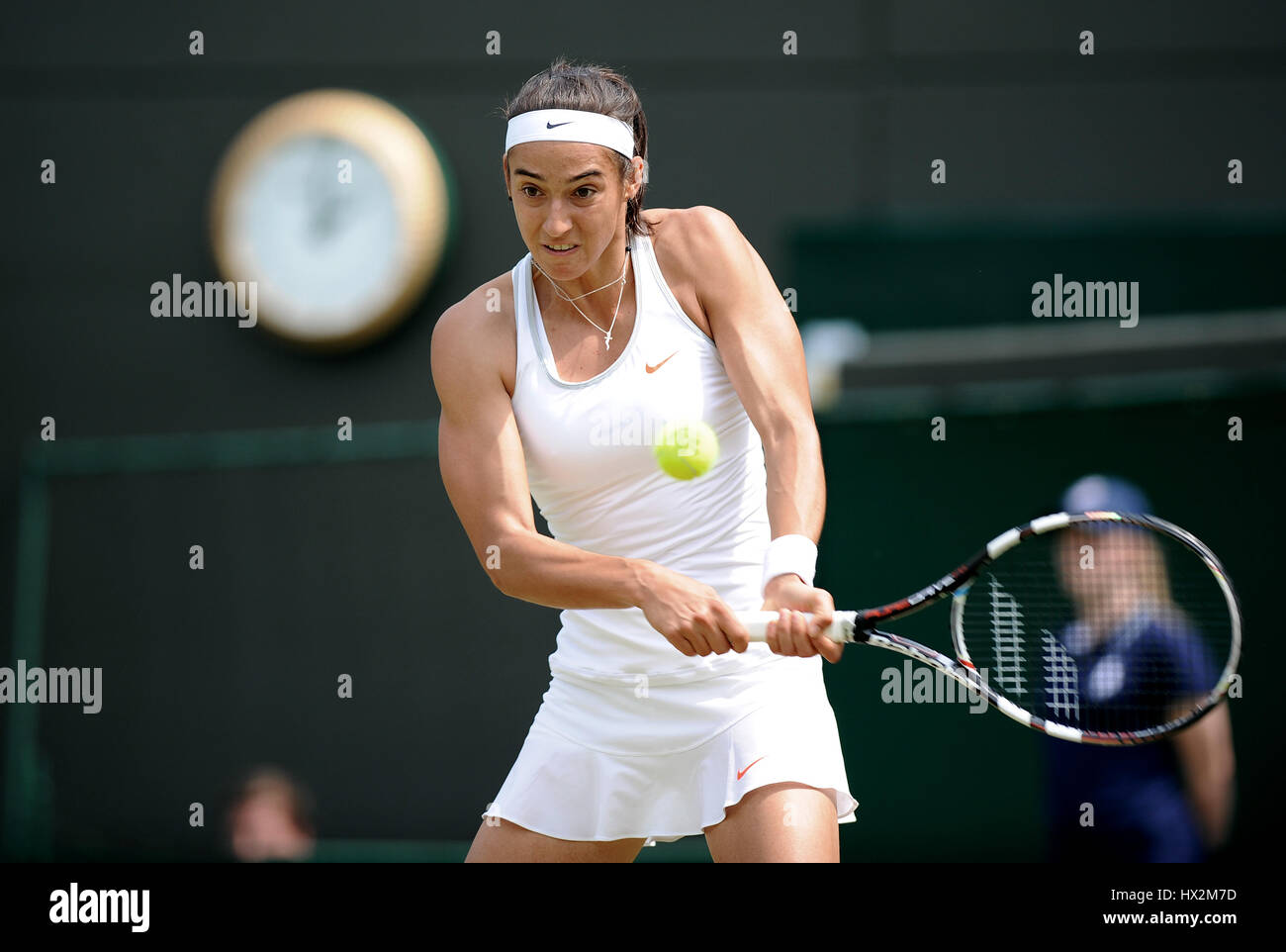 CAROLINE GARCIA Frankreich Frankreich der ALL ENGLAND TENNIS CLUB WIMBLEDON LONDON ENGLAND 27. Juni 2013 Stockfoto