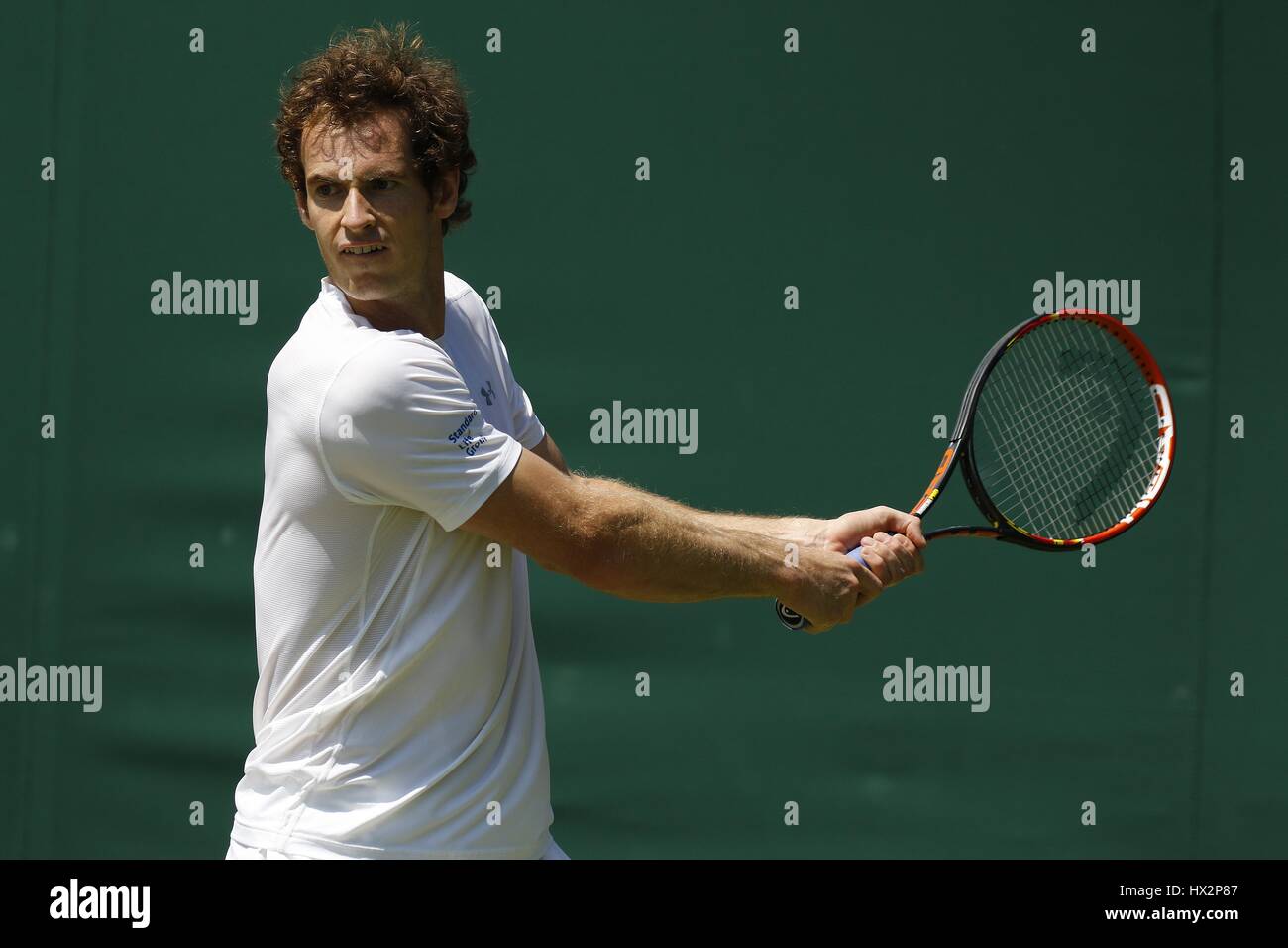 ANDY MURRAY Großbritannien der ALL ENGLAND TENNIS CLUB WIMBLEDON LONDON ENGLAND 4. Juli 2015 Stockfoto