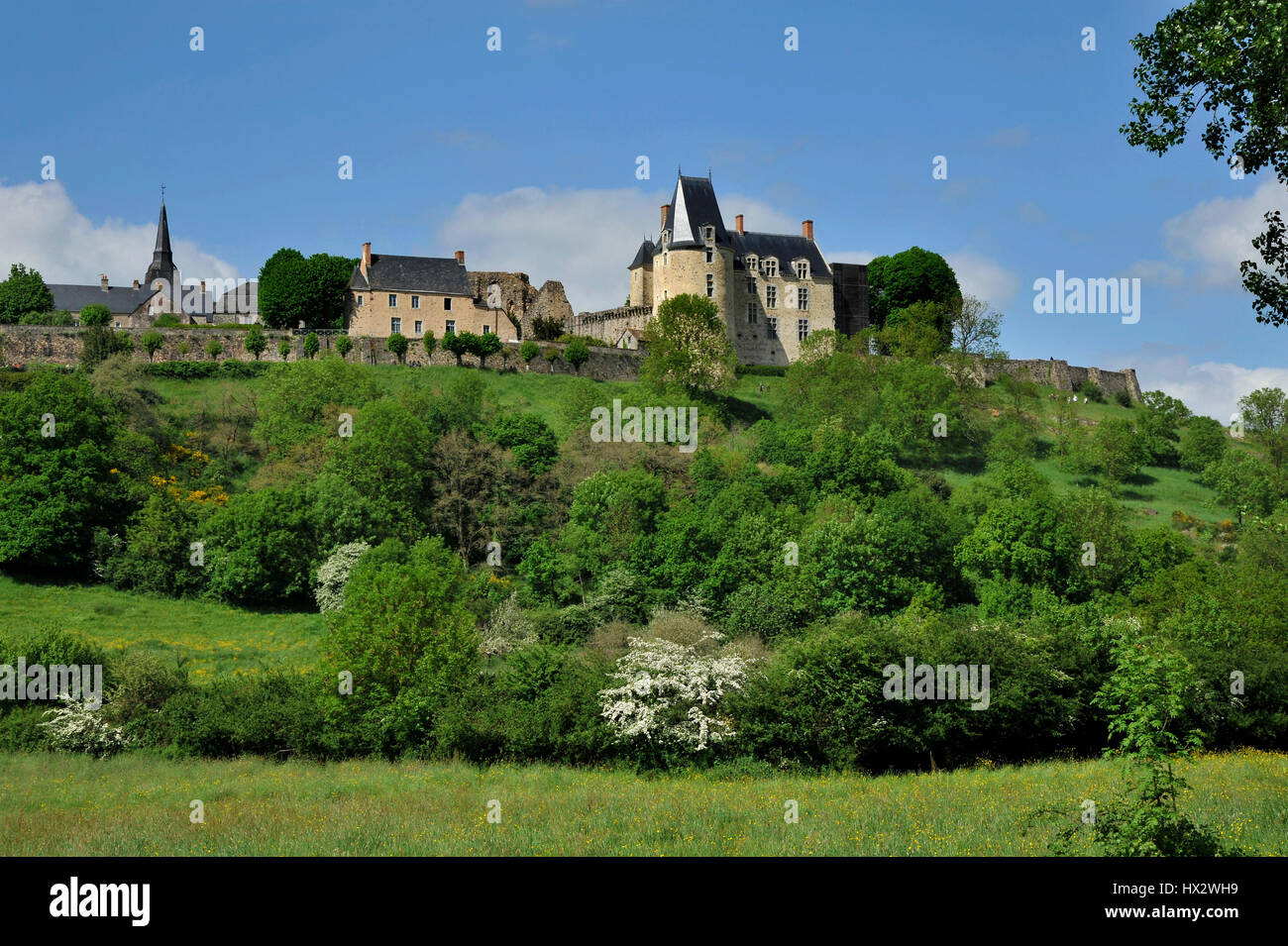 Sainte-Suzanne (Nordwest-Frankreich) Stockfoto