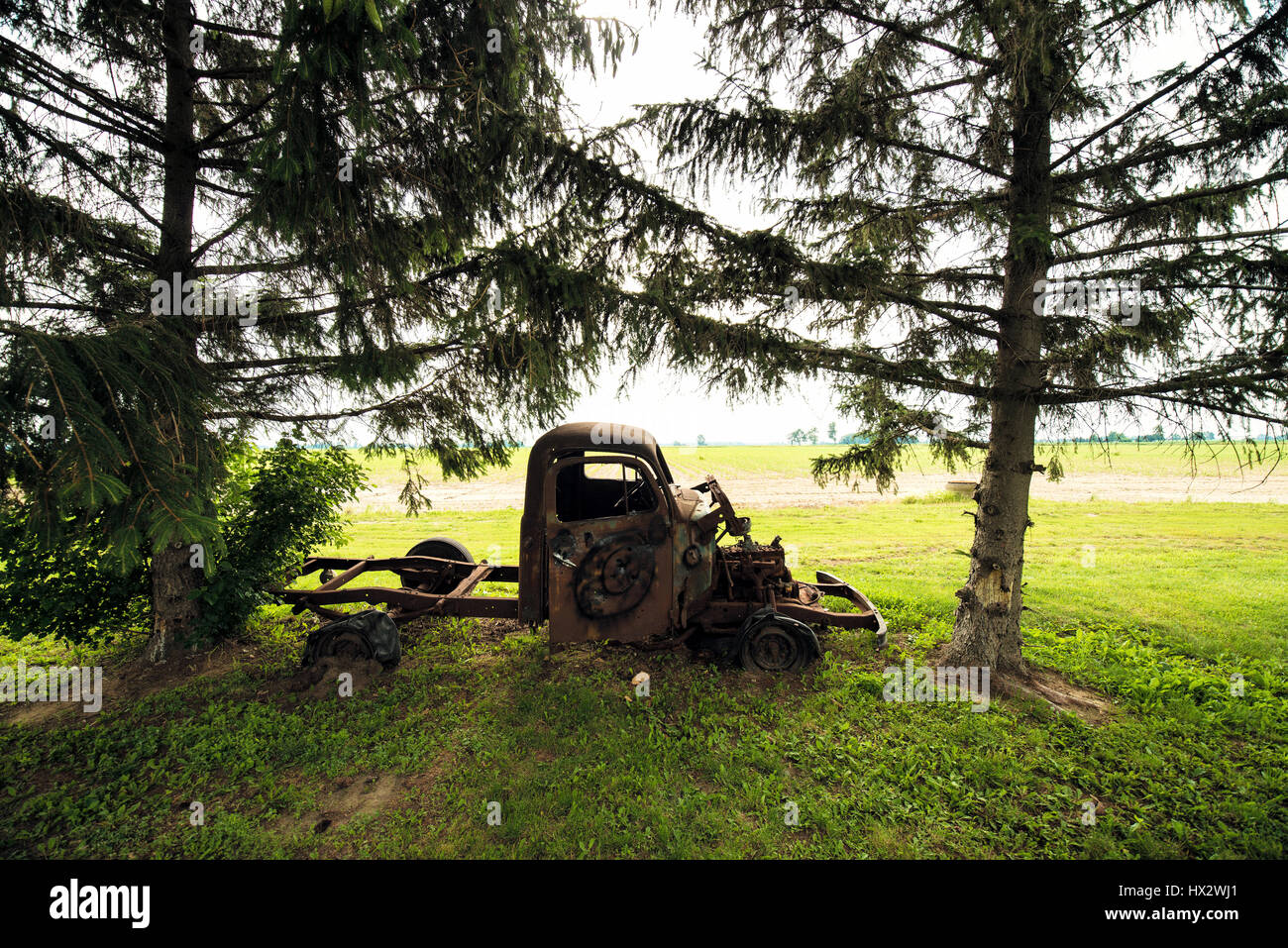 alten verrosteten Lastwagen Stockfoto