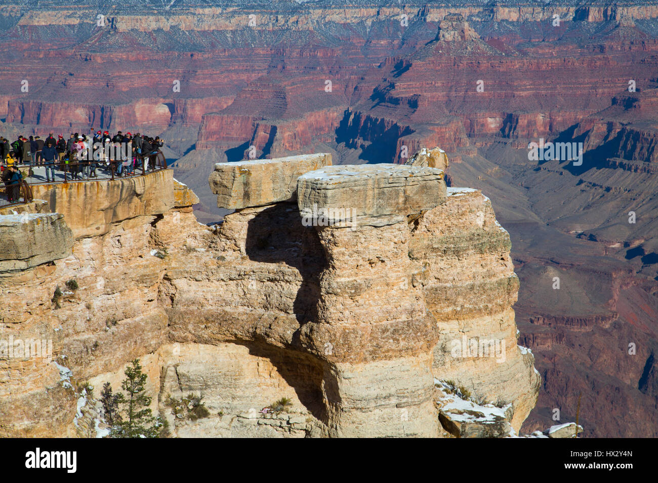 Mather Point, South Rim, Grand Canyon National Park, UNESCO World Heritage Site, Arizona, USA Stockfoto