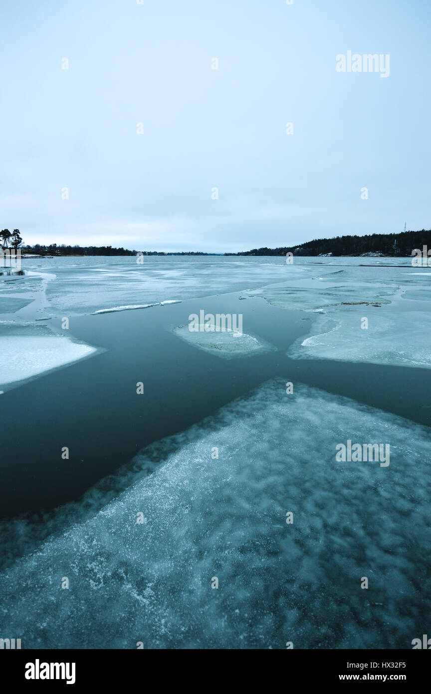 globale Erwärmung schmilzt das Eis Stockfoto