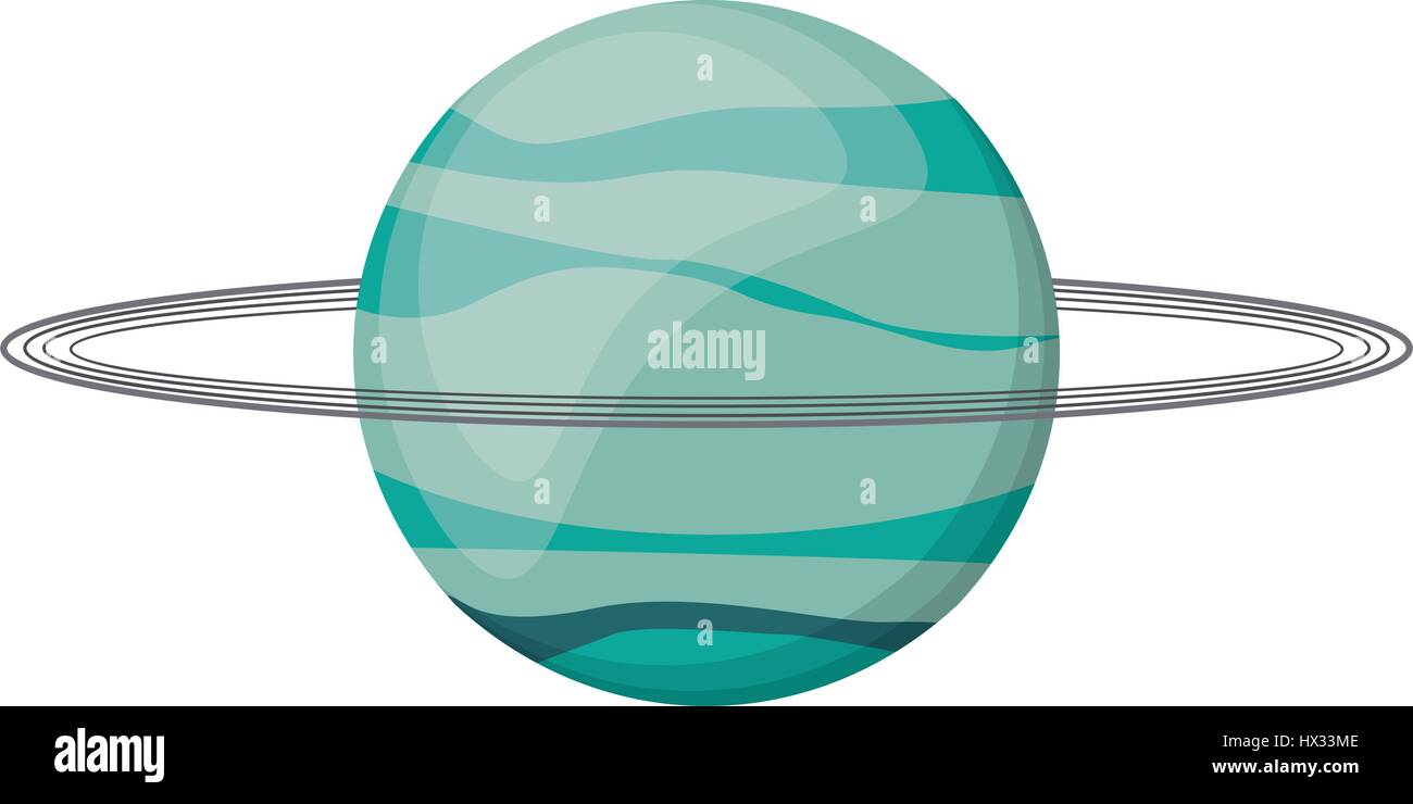 Uranus-Planeten-Weltraum-Bild Stock Vektor