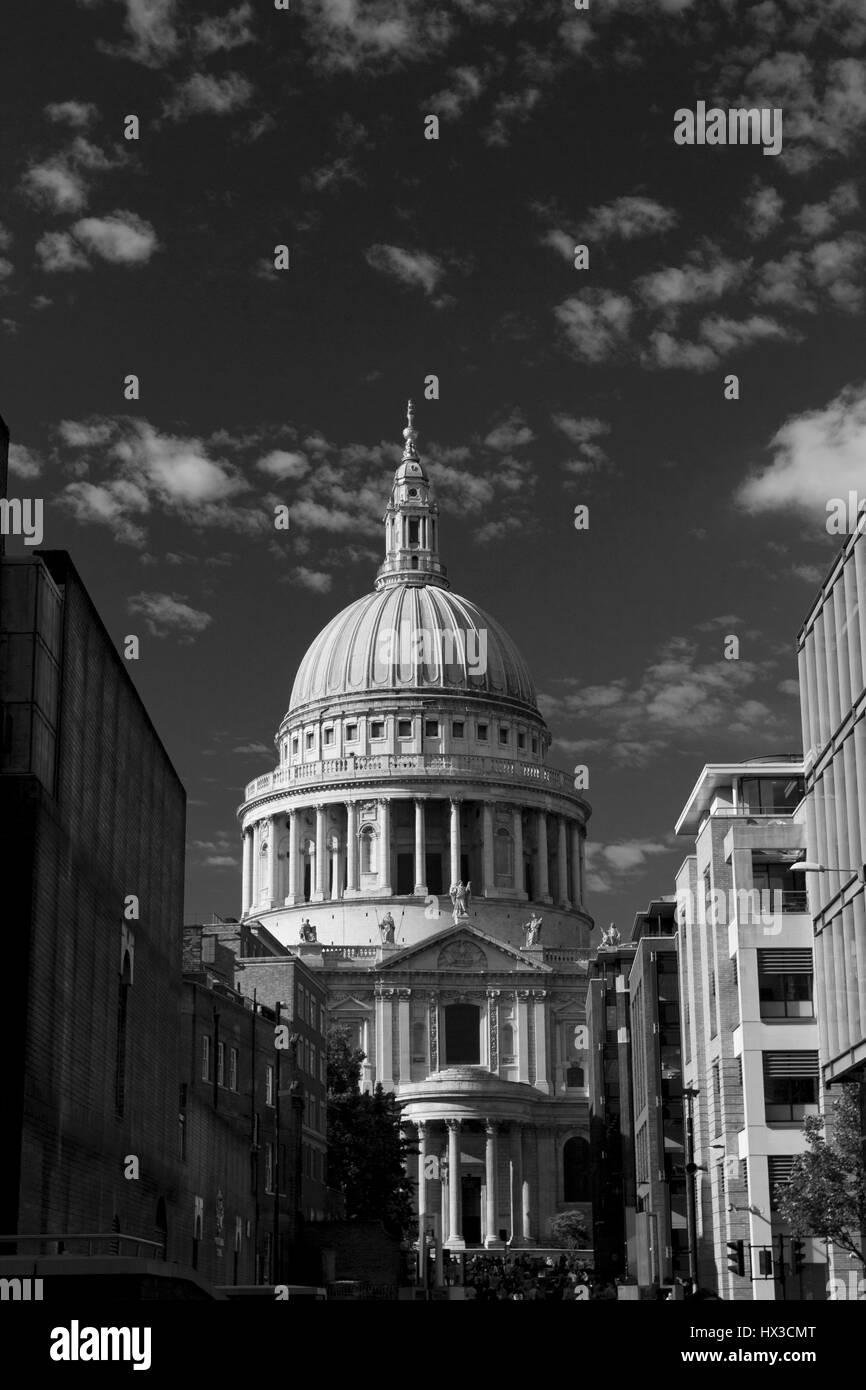 Str. Pauls Cathedrel London. Auf 21. Juni 1675 erbaut. Stockfoto