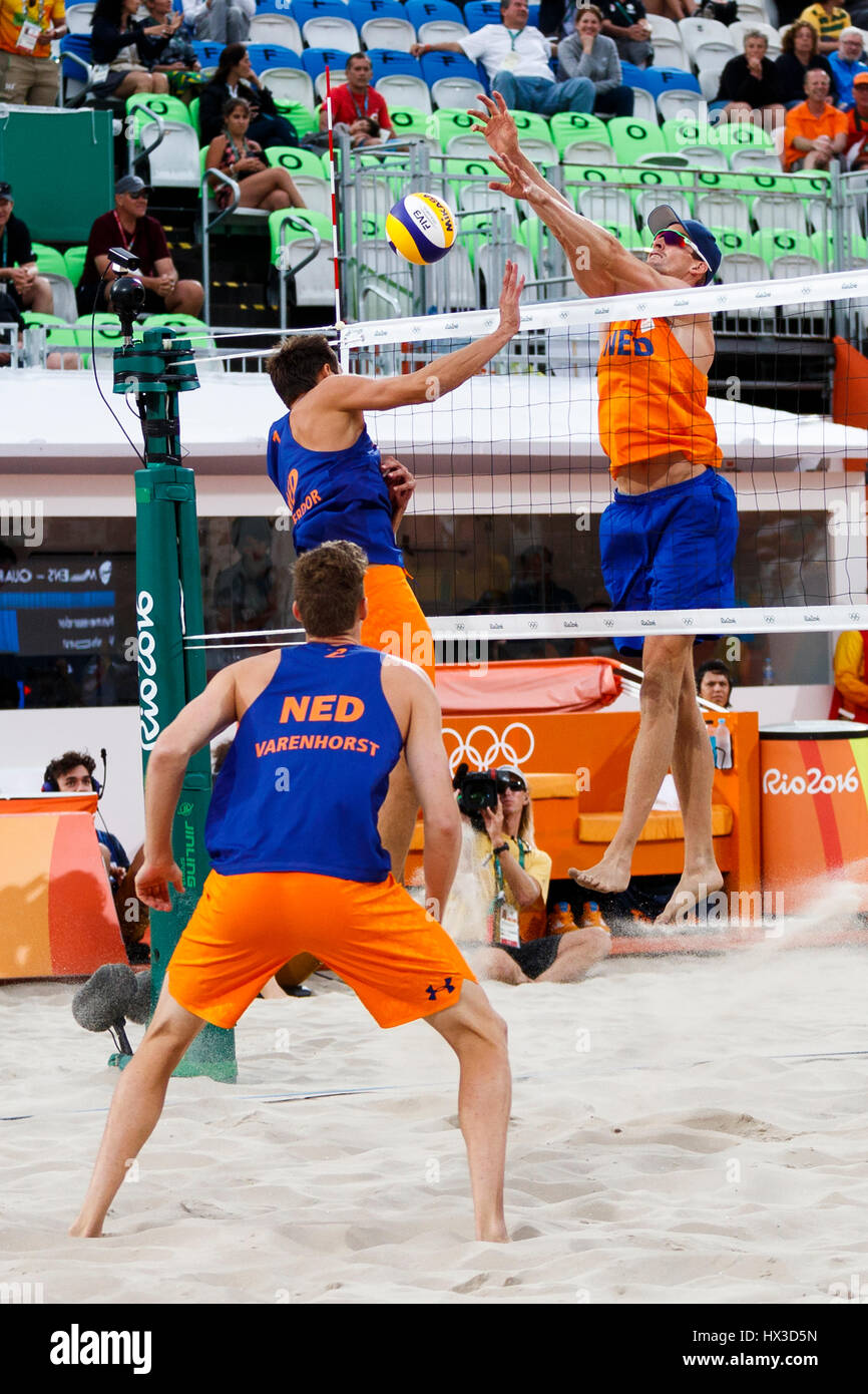 Rio De Janeiro, Brasilien. 15. August 2016 Alexander Brouwer – Robert läuft (NED) (Vs Reinder Nummerdor-Christiaan Varenhorst (NED) konkurrieren in der B Stockfoto