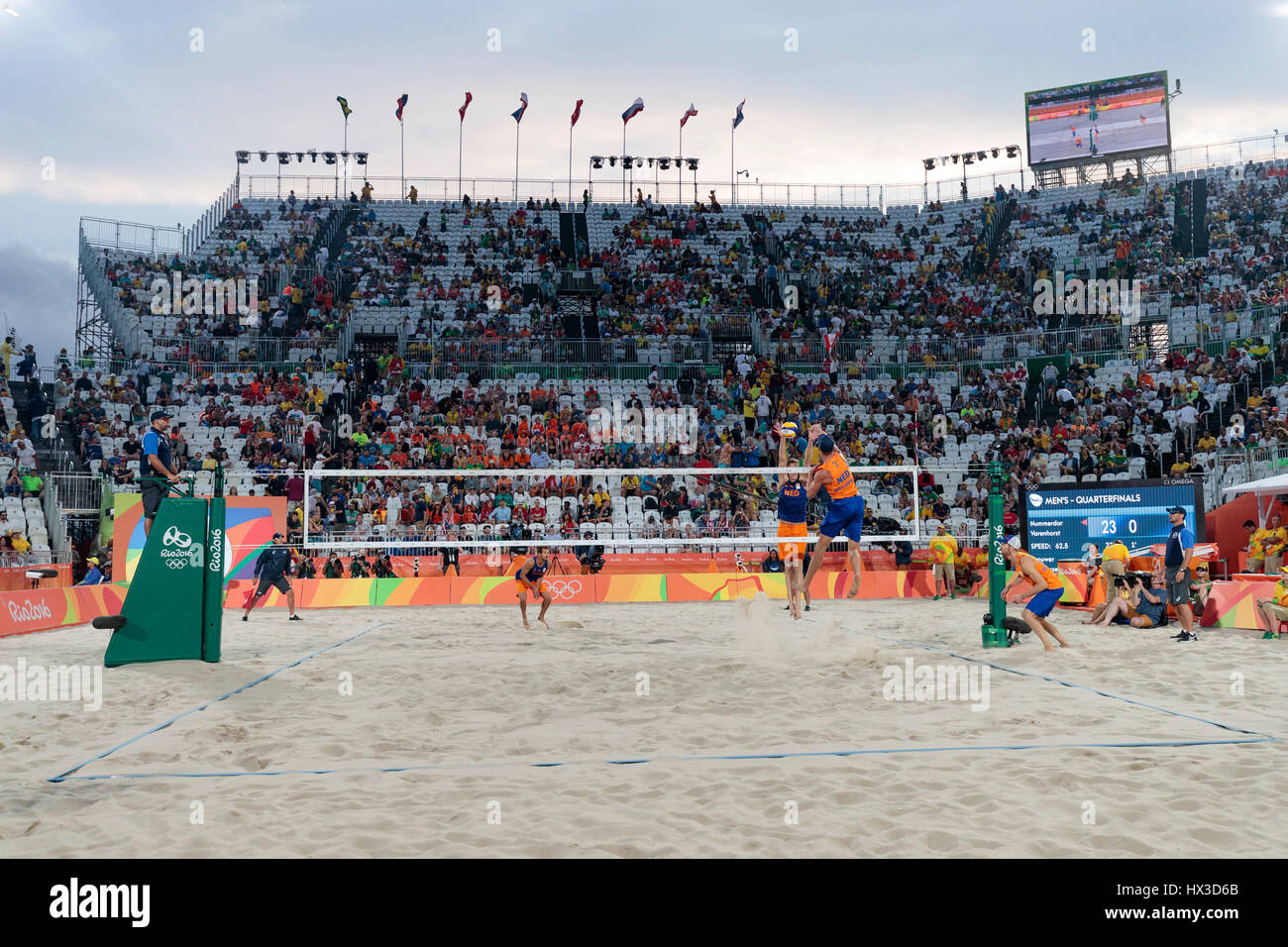 Rio De Janeiro, Brasilien. 15. August 2016 Alexander Brouwer – Robert läuft (NED) (Vs Reinder Nummerdor-Christiaan Varenhorst (NED) konkurrieren in der B Stockfoto