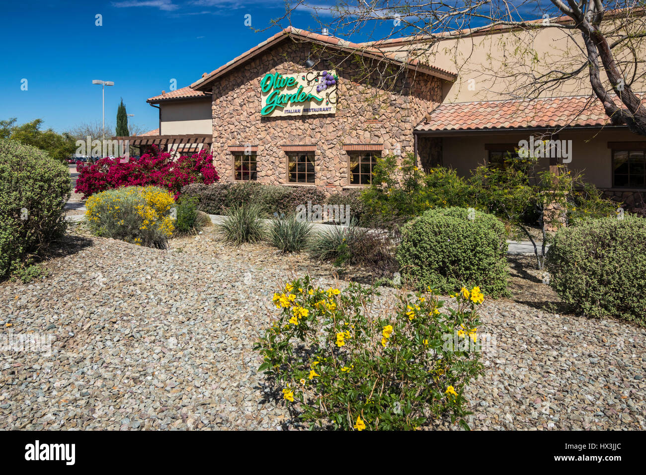 Das Olive Garden Restaurant In Casa Grande Arizona Usa Stockfoto