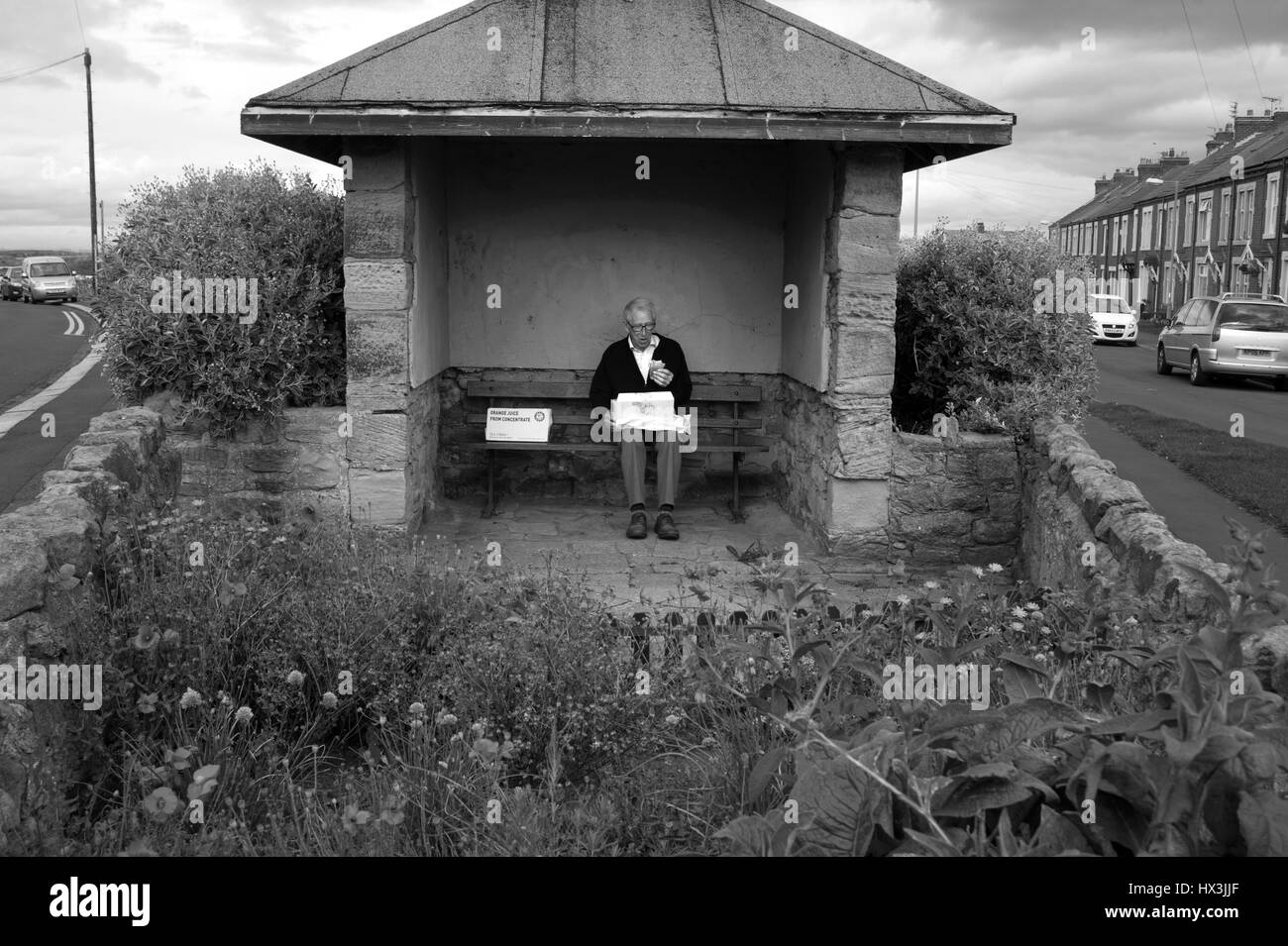 Fish And Chips, Seaton Deleval Stockfoto