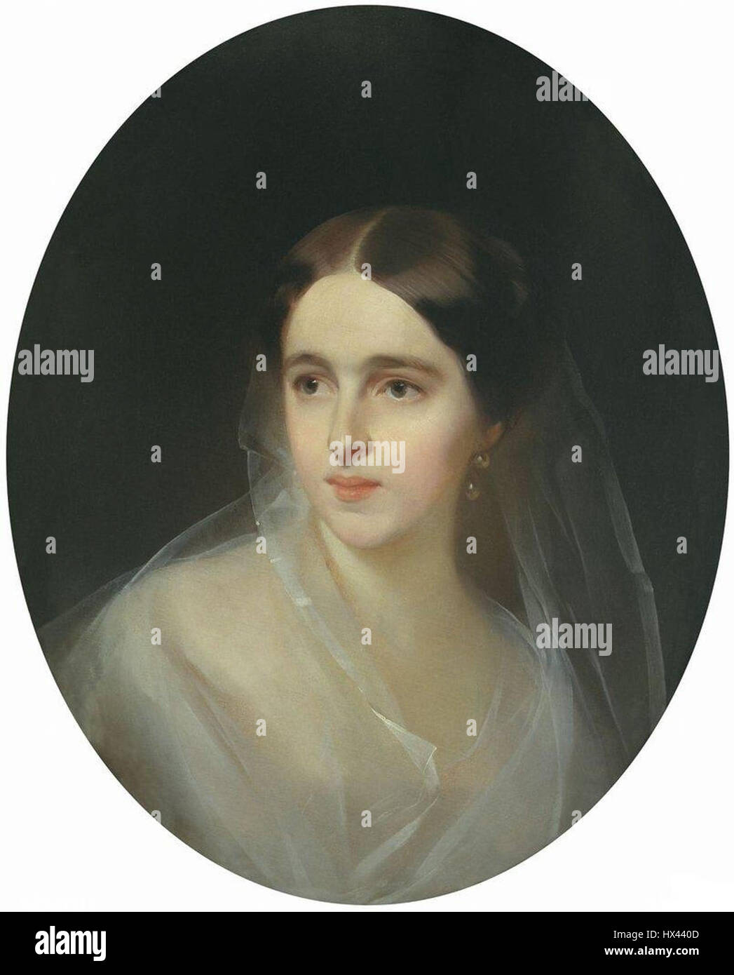 Ivan Makarov Natalia Nikolaevna Puschkin Lanskaya 1849 Stockfoto