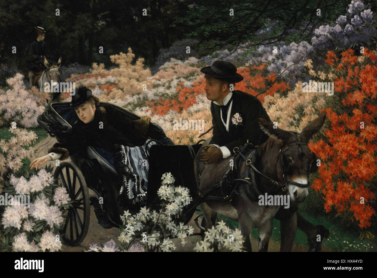 James Jacques Joseph Tissot, die morgendliche Fahrt Stockfoto