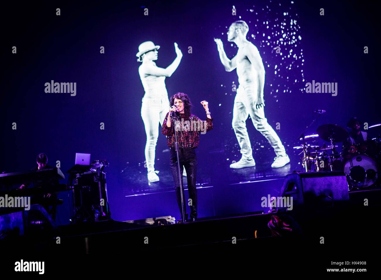 Mailand, Italien, 24. März 2017 Giorgia live auf der Mediolanum Forum © Roberto Finizio / alamy Leben Nachrichten Stockfoto