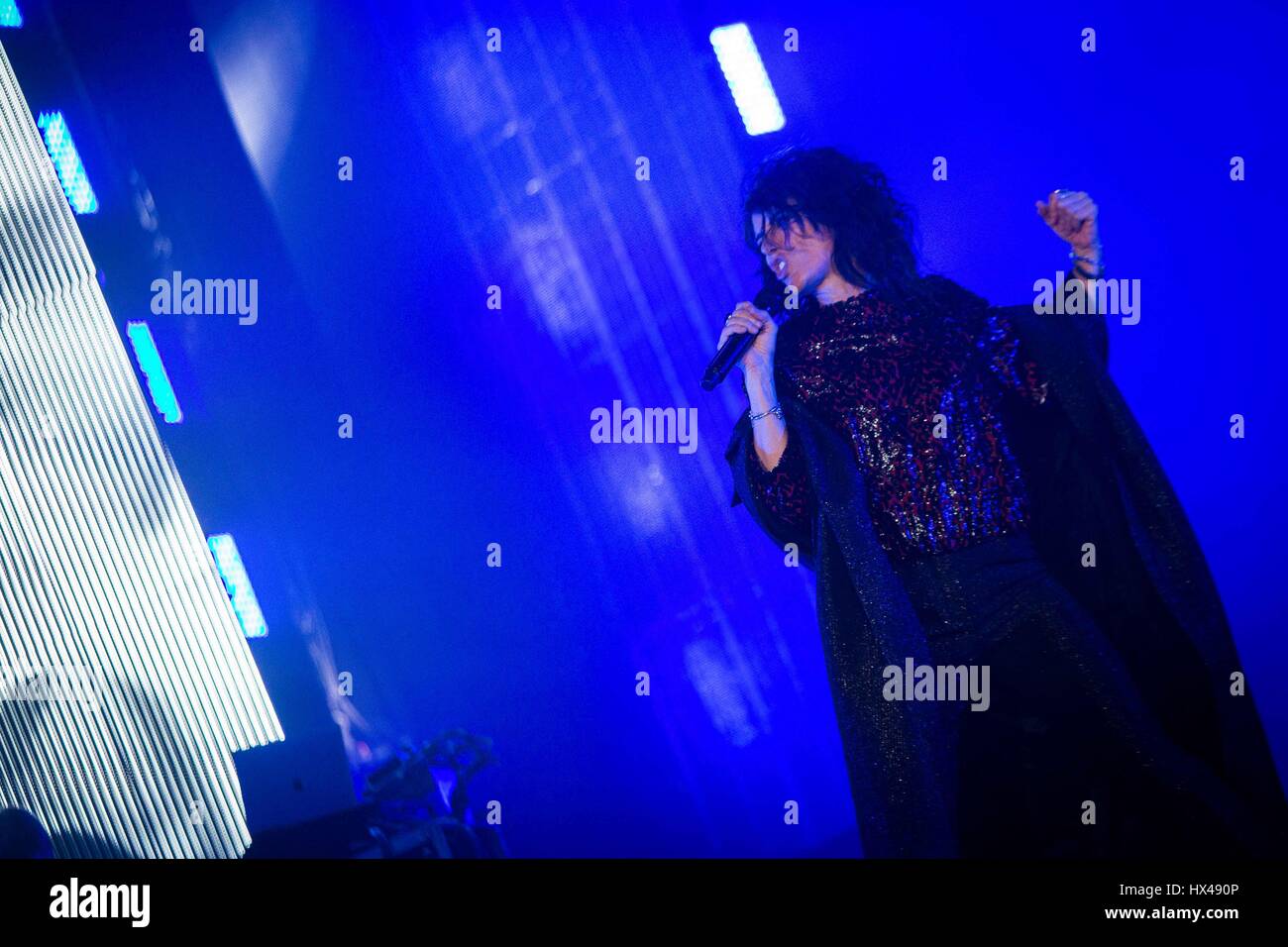 Mailand, Italien, 24. März 2017 Giorgia live auf der Mediolanum Forum © Roberto Finizio / alamy Leben Nachrichten Stockfoto