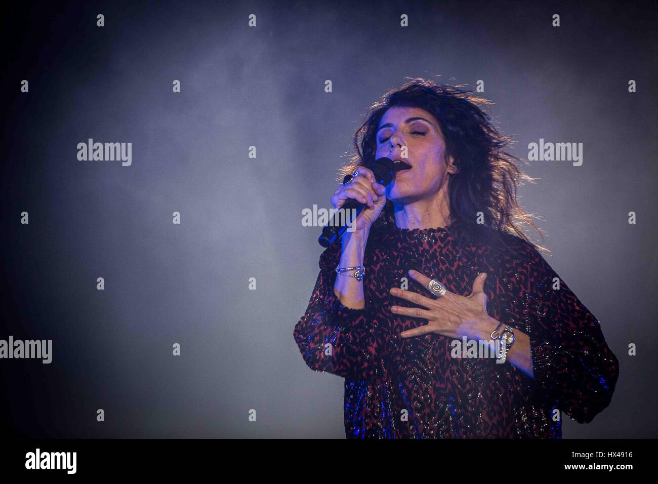 Mailand, Italien, 24. März 2017 Giorgia live auf der Mediolanum Forum © Roberto Finizio / alamy Leben Nachrichten Stockfoto