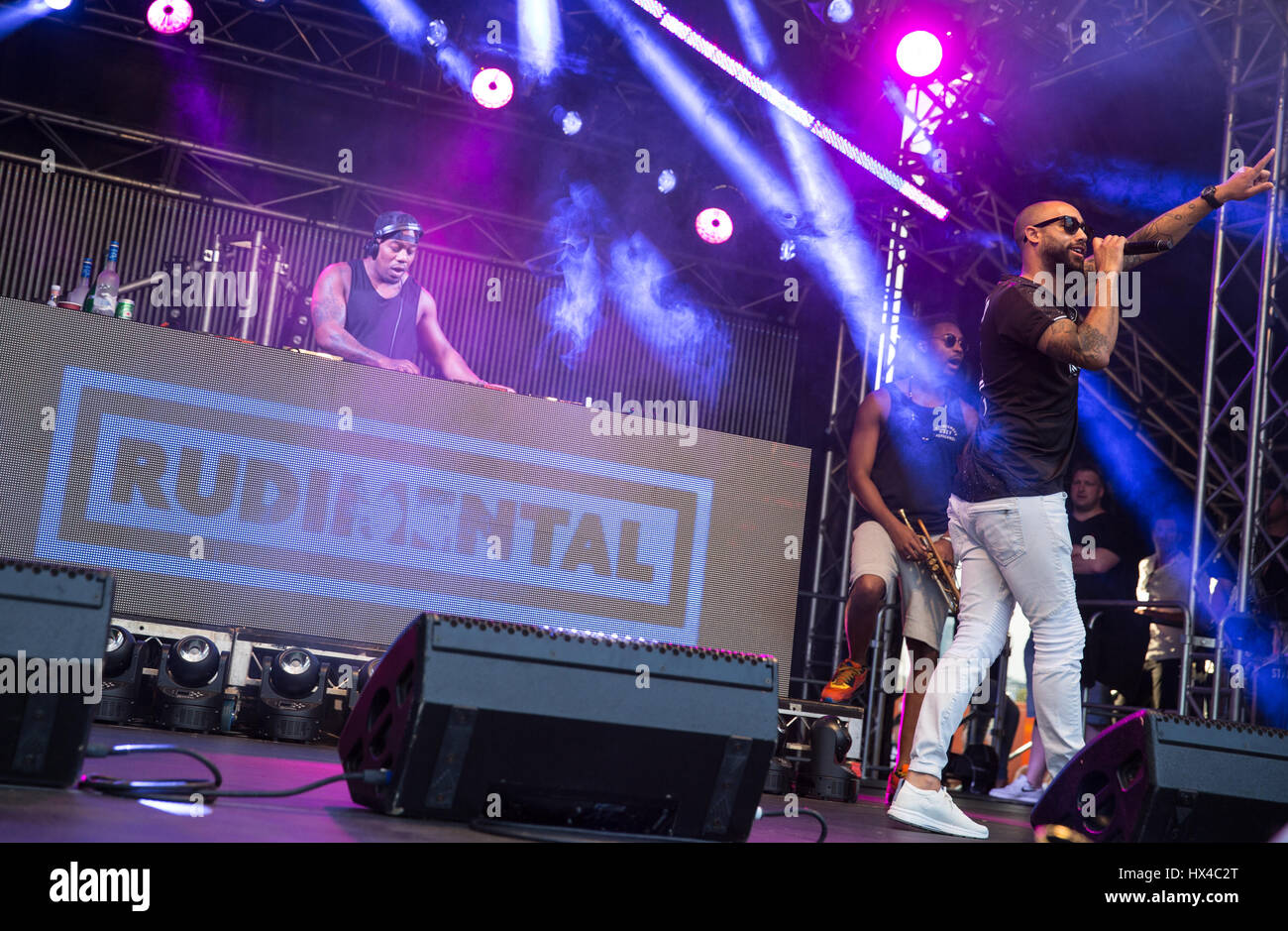 Melbourne, Australien. 25. März 2017. Australische Formel 1 Grand Prix, Melbourne, aus 25. März 2017. Rudimental live bei den Australian Grand Prix. Bildnachweis: Charlie Raven/Alamy Live-Nachrichten Stockfoto