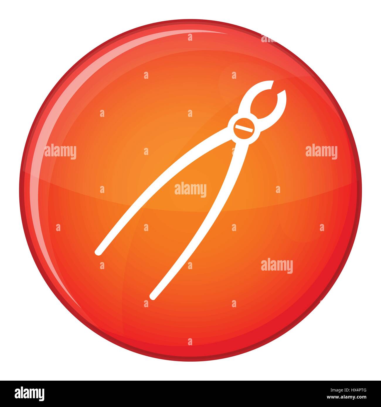 Poster Cartoon Zahnarzt Werkzeug-Symbol gesetzt. 