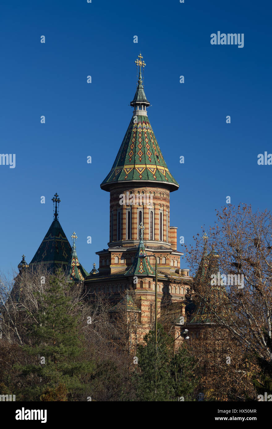 Orthodoxe Kirche (Catedrala Mitropolitana) in Temeswar. Foto während
