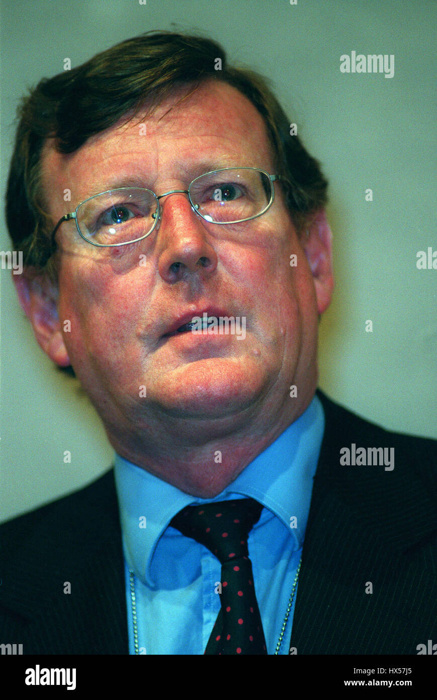 DAVID TRIMBLE MP ULSTER UNIONIST PARTY LEADER 17. Oktober 1999 Stockfoto