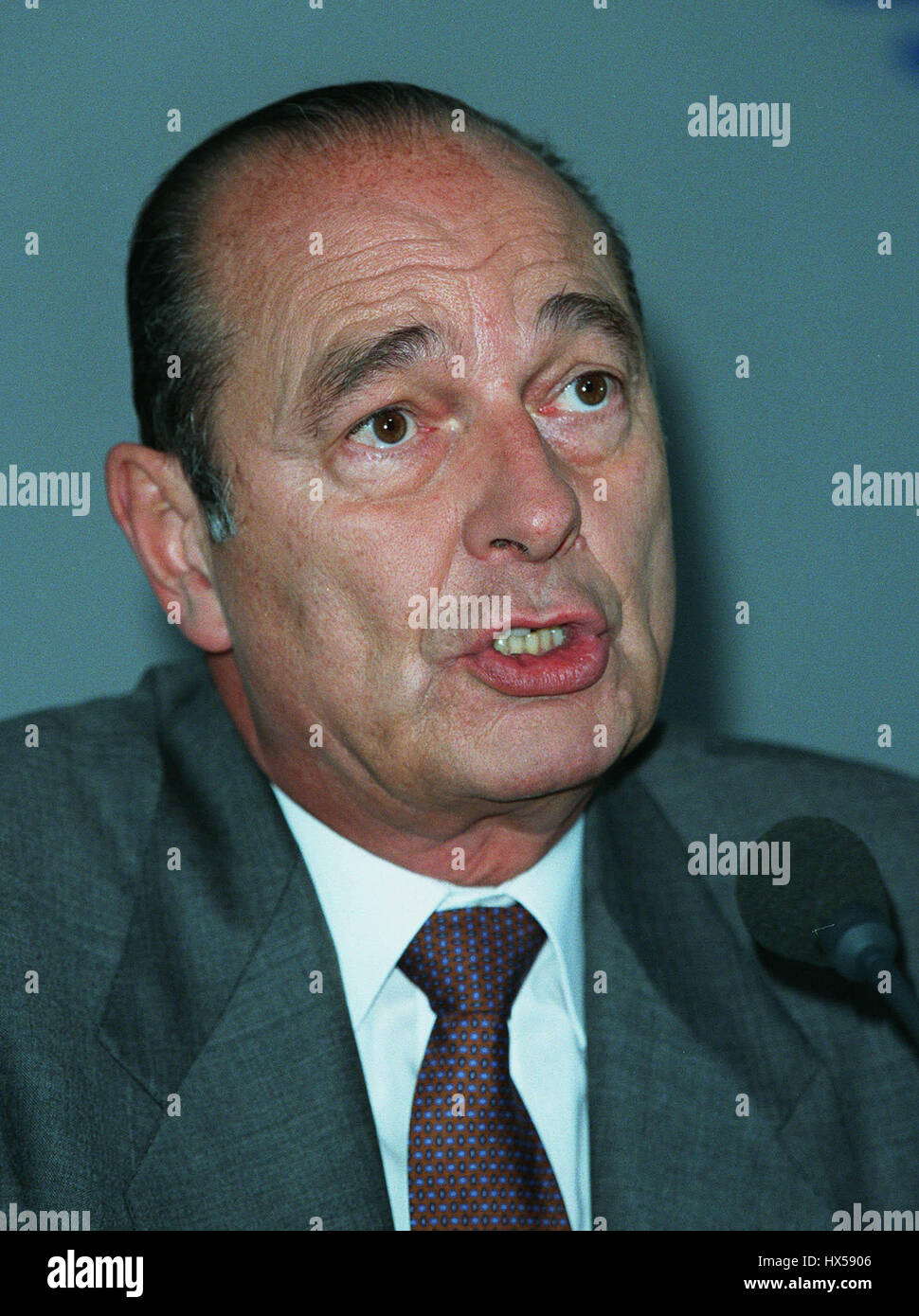 JACQUES CHIRAC Präsident von Frankreich 17. Dezember 1997 Stockfoto