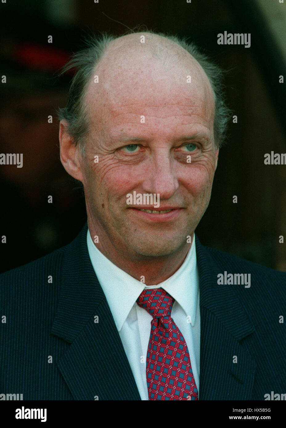 König HARALD V König von Norwegen 23. März 1995 Stockfoto