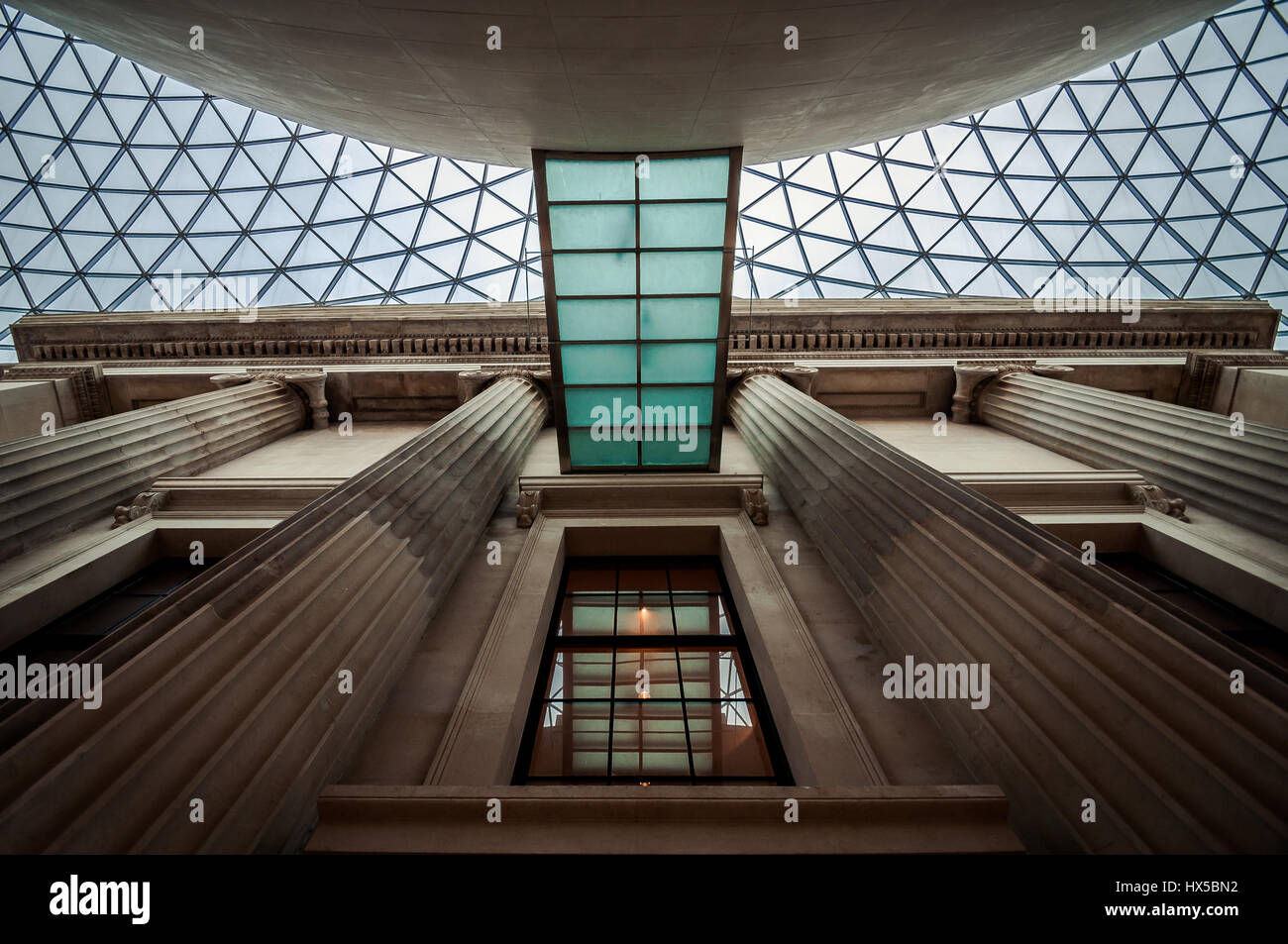 Britische Museum große Hof London Architektur Stockfoto