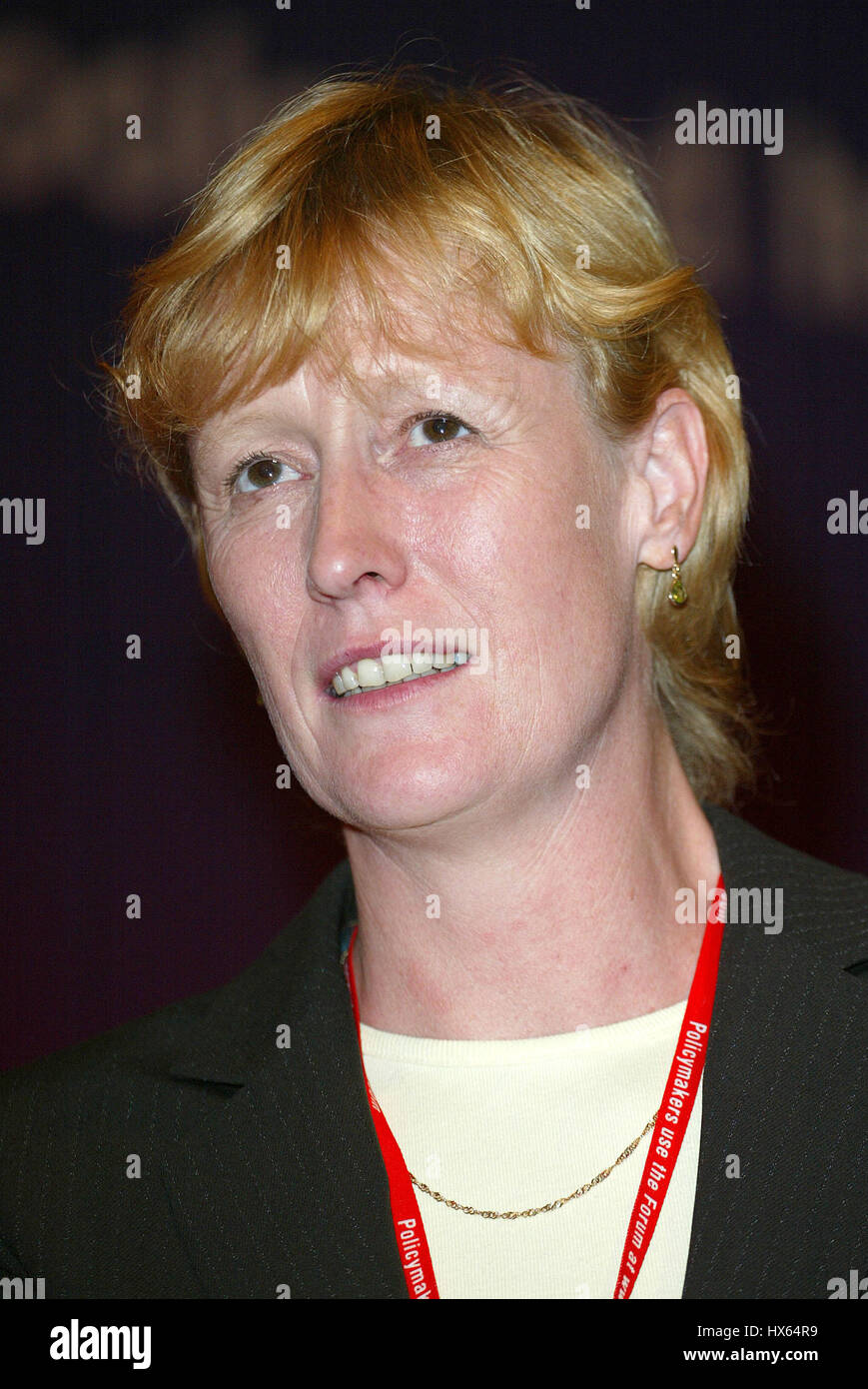 JOAN RYAN MP ARBEITSPARTEI 3. Oktober 2002 LABOUR PARTY CONFERENCE 2002 BLACKPOOL ENGLAND Stockfoto